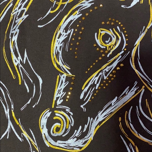 Mac & Belle brown sweatshirt with horse, Small - Picture 2 of 6